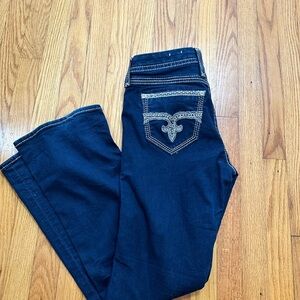 Rock Revival Dark Indigo Boot Cut Jeans